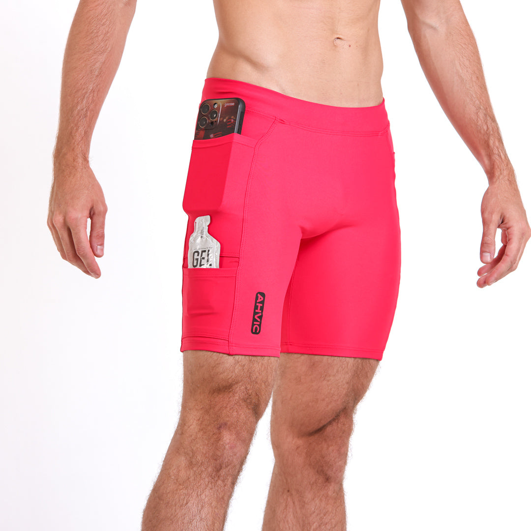 Bermuda Masculina RunDrop 4 Vermelho