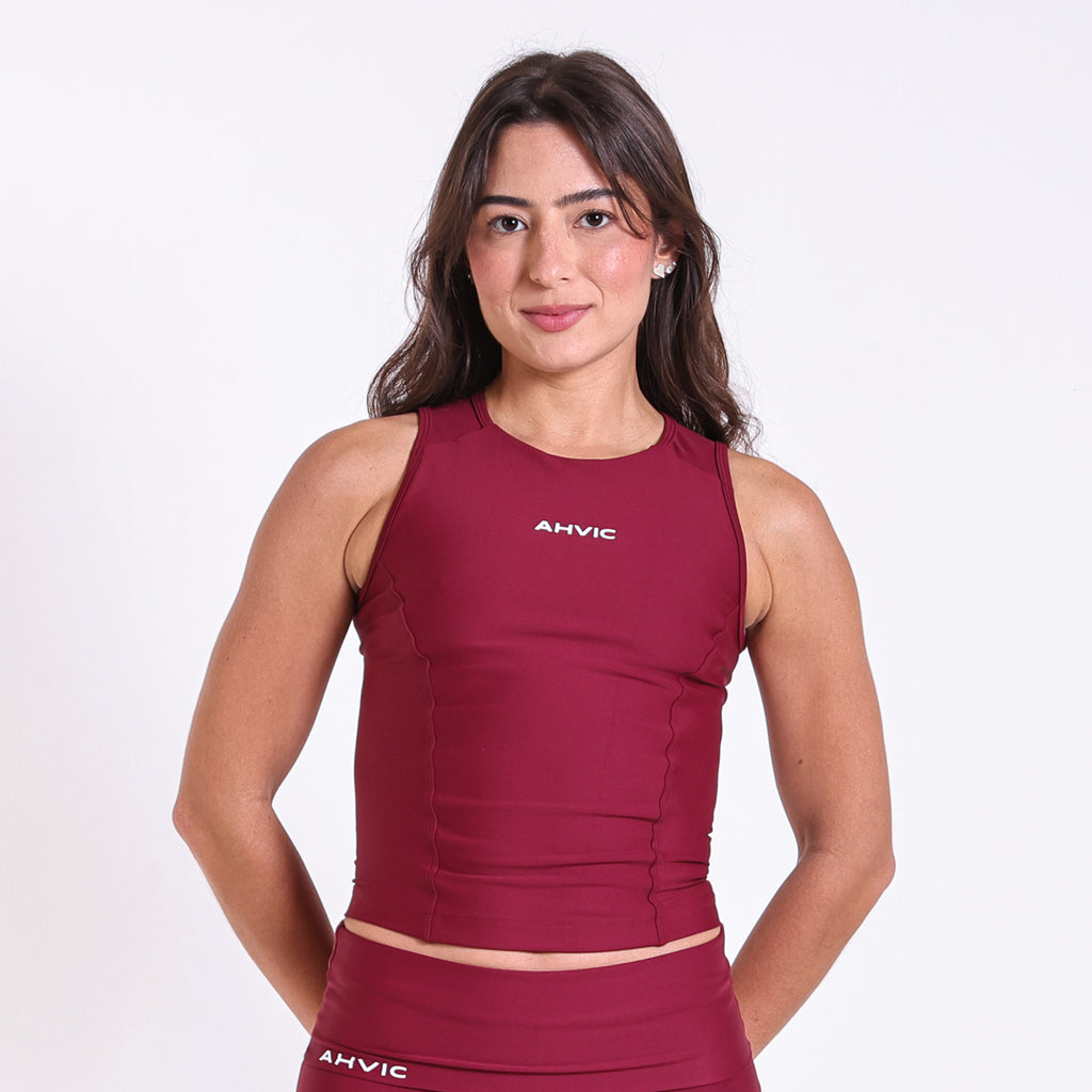 Regata Poly Run Pocket Bordô