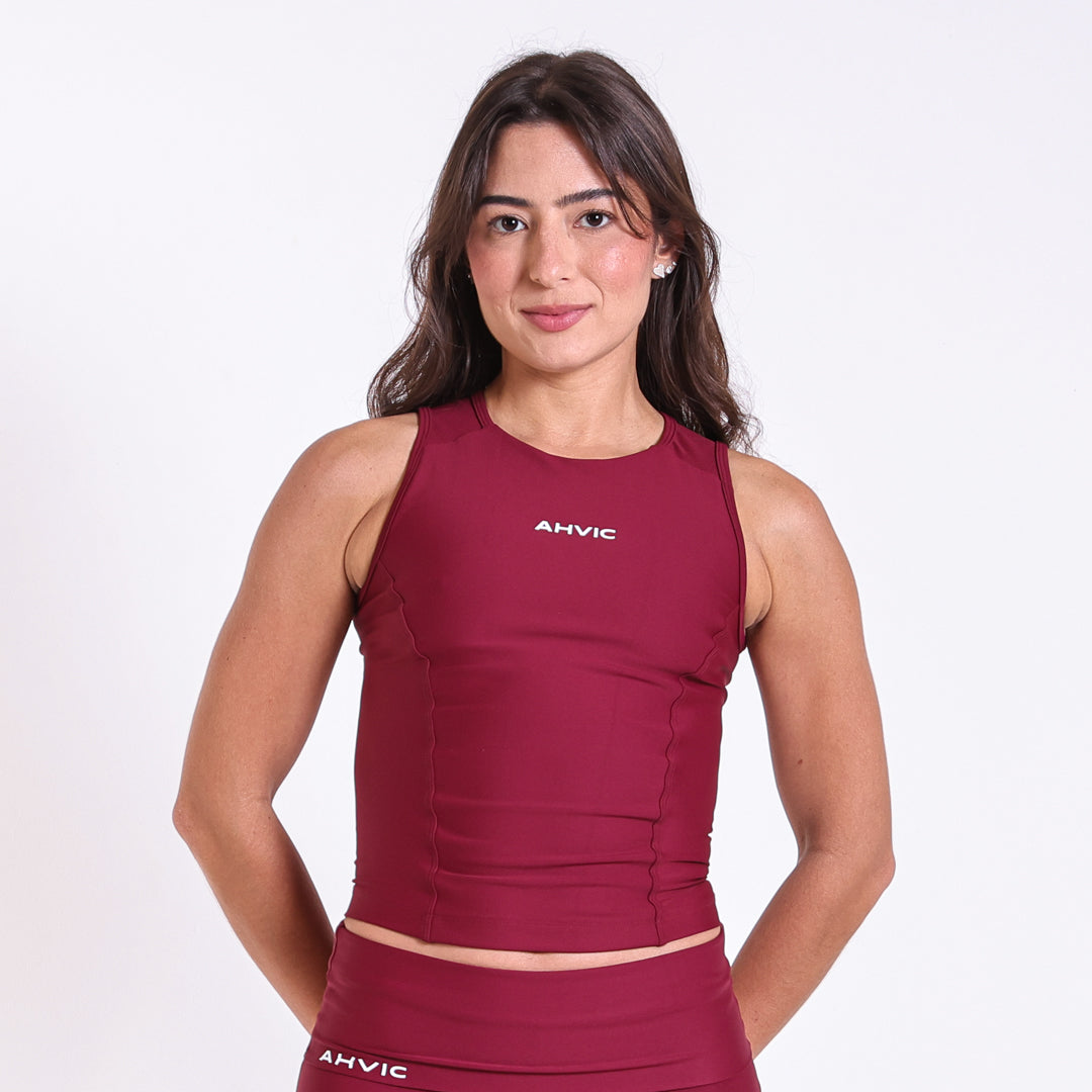 Regata Poly Run Pocket Bordô