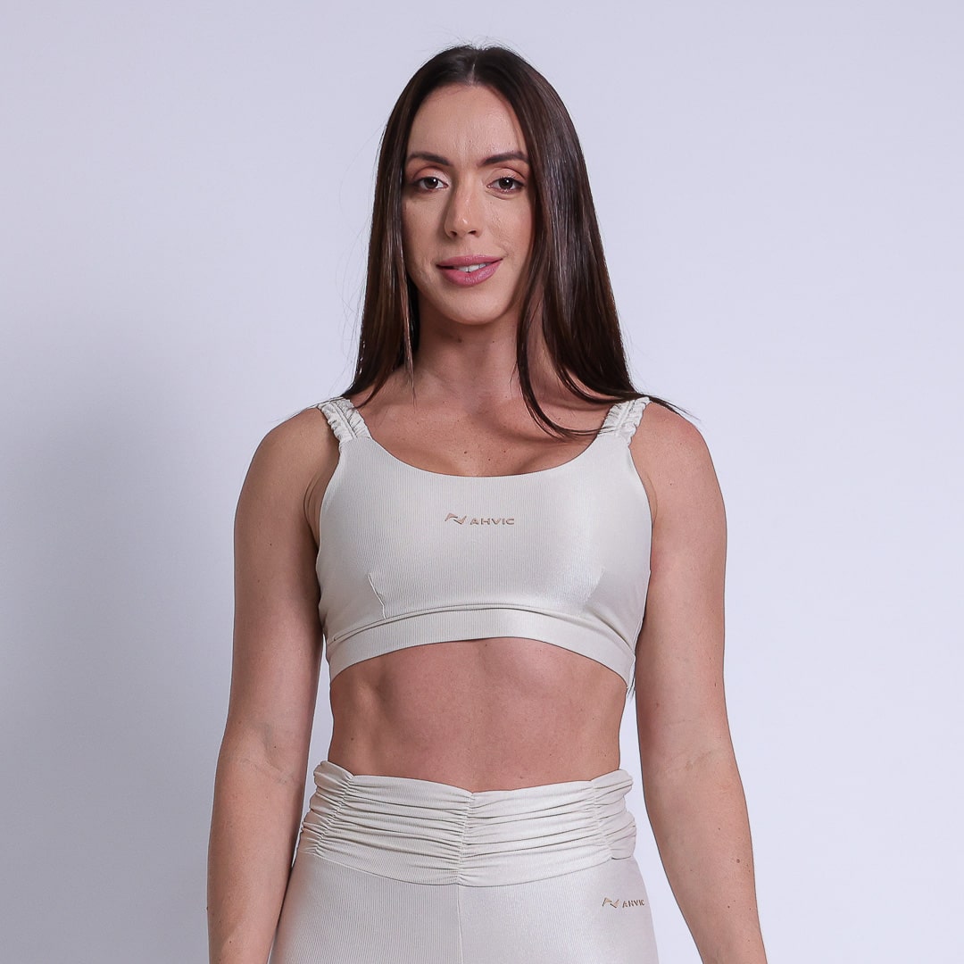 Top Lorena aveludado  Off White