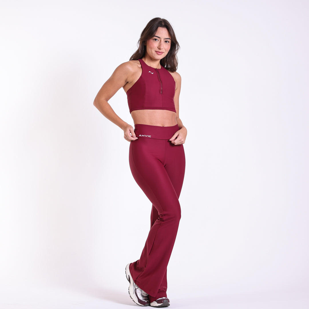 Top Susana Pocket Bordô