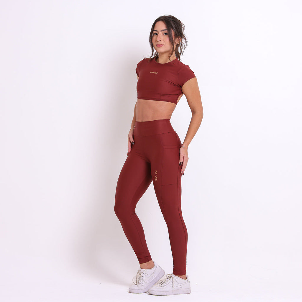 Legging Betina Drop Madder Brown