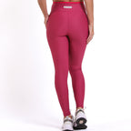 Legging Rise Drop Cherry Red