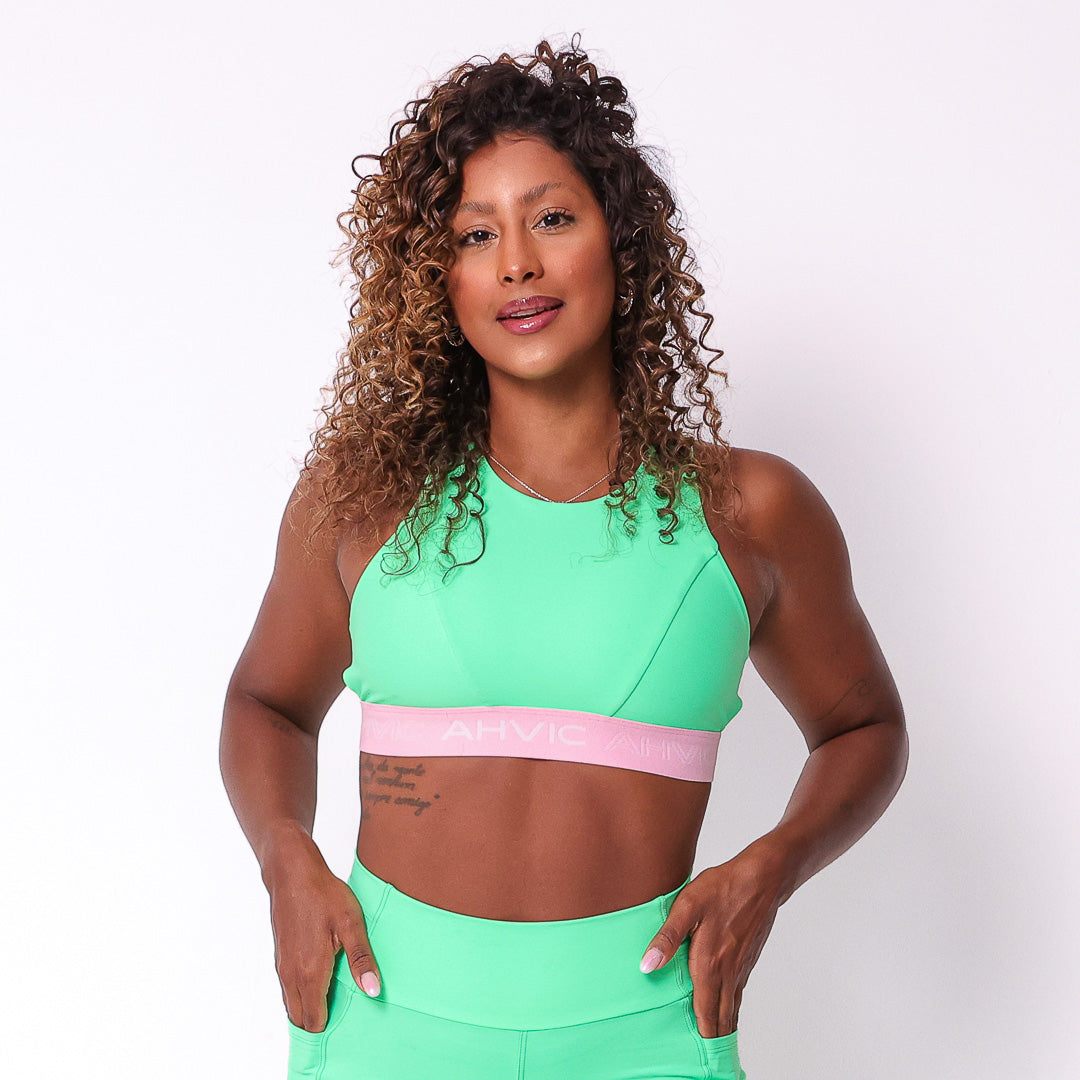 Top Mari Run Drop  Verde Menta