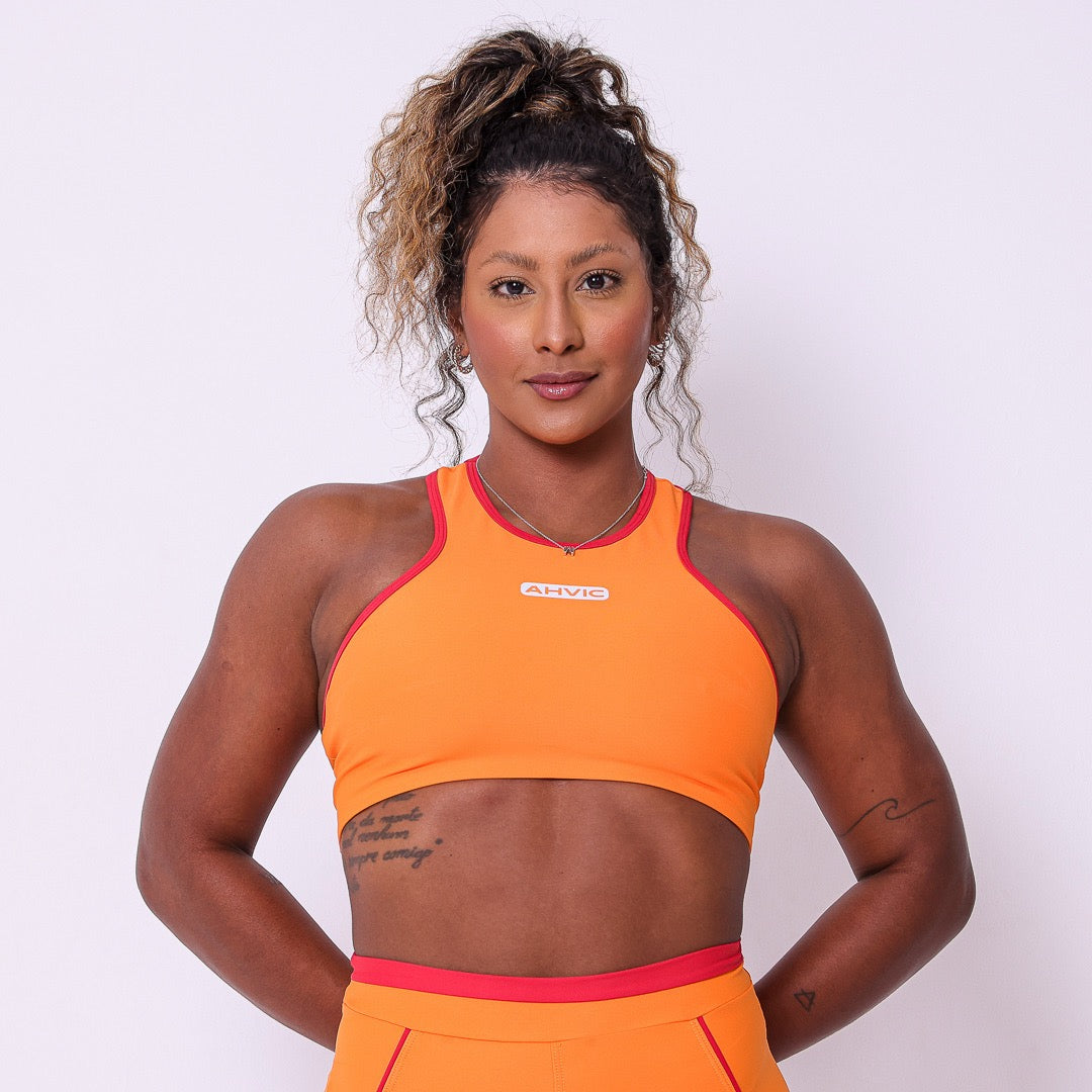 Top Ipanema com bolso  Laranja