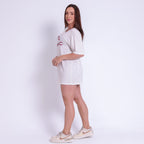 Camisão Branco AHVIC em Vermelho