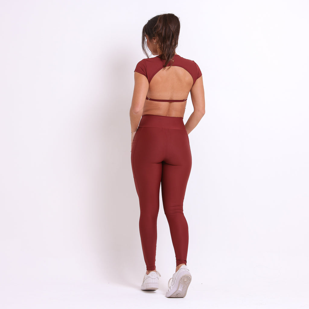 Top Betina Drop Madder Brown
