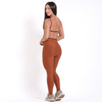 Legging Rise Drop Amendoa