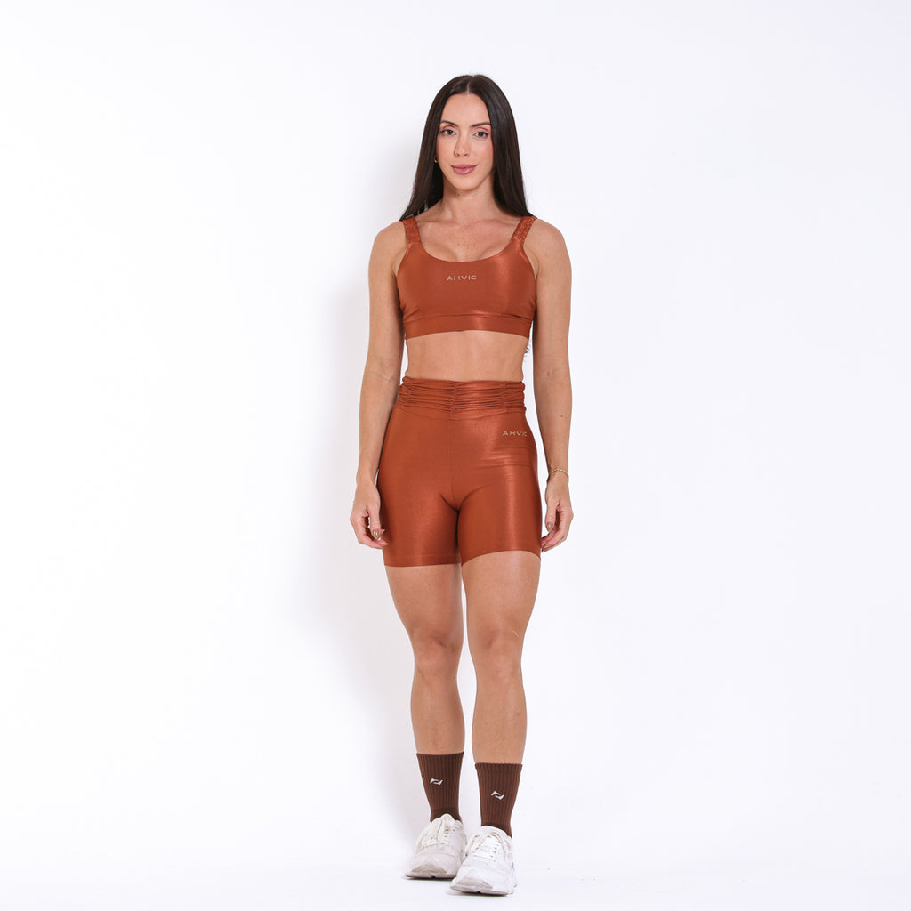 Top Lorena Aveludado Amendoa
