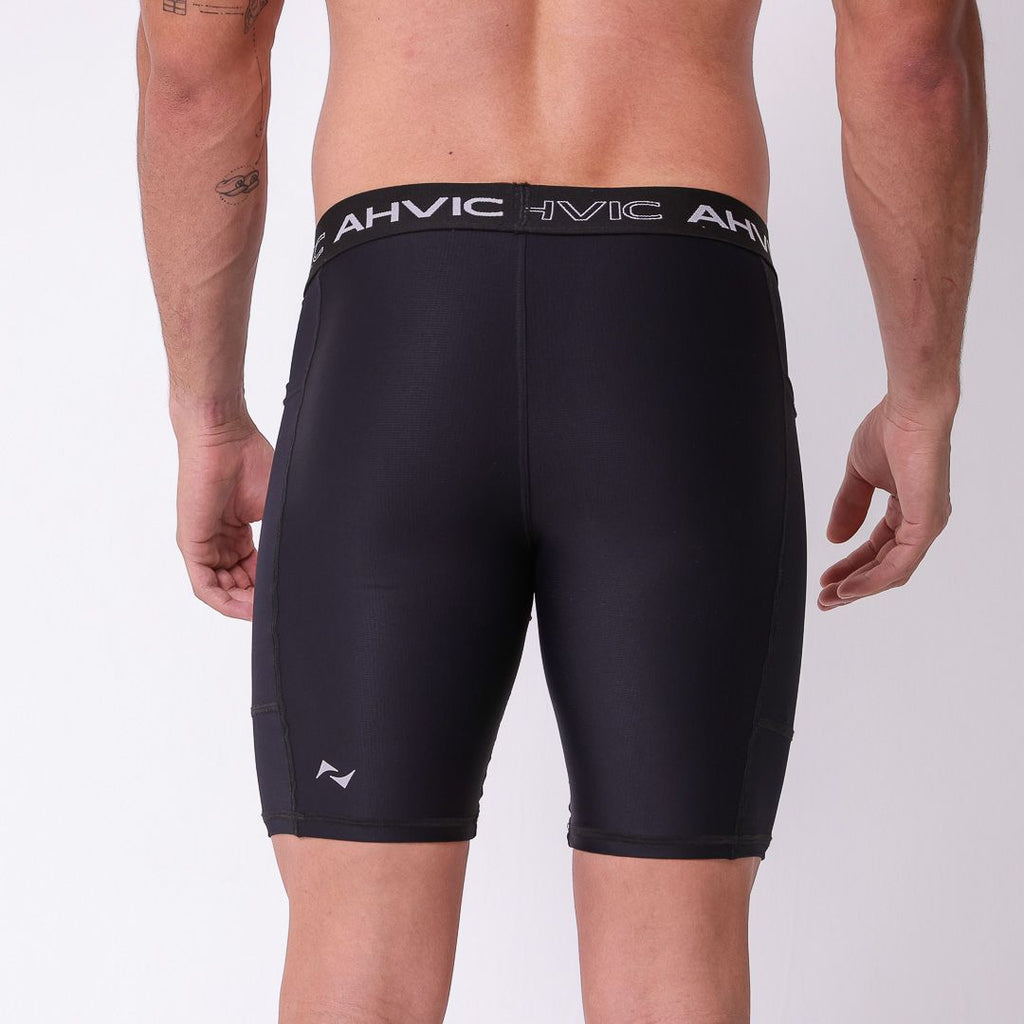 Bermuda Masculina Preta Bolsos Adaptive