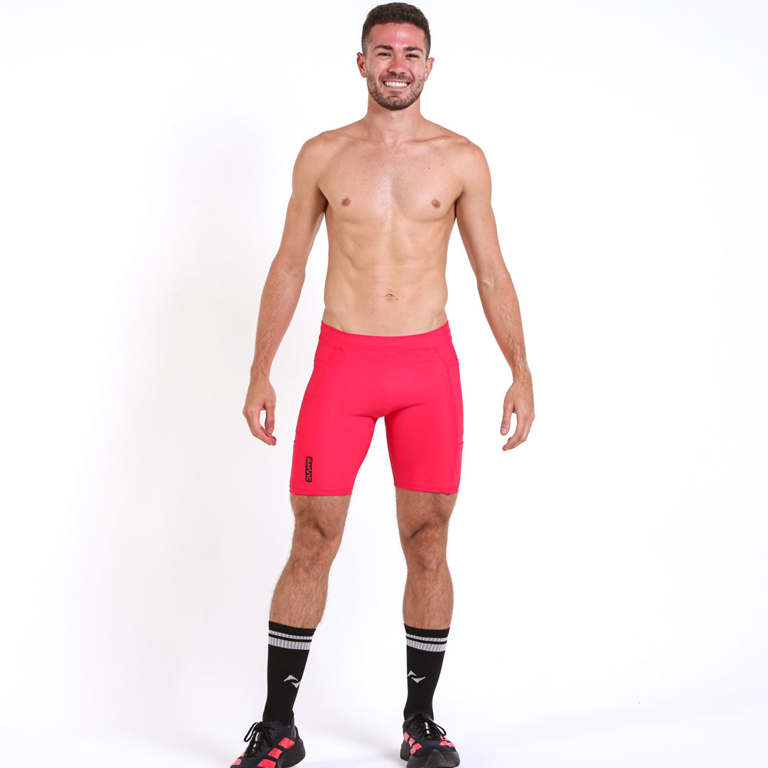 Bermuda Masculina RunDrop 4 Vermelho