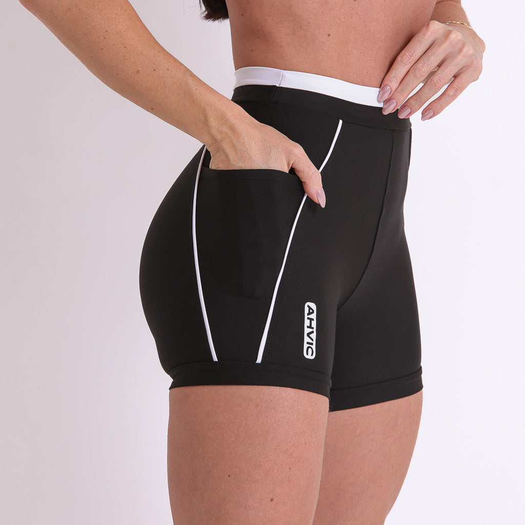 Short Flow Drop Preto com bolsos – AHVIC Roupas Esportivas Ltda