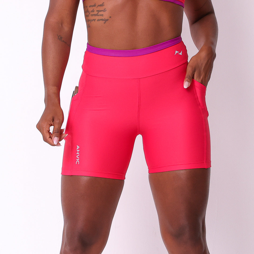 Short Tai Drop  Vermelho