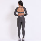 Legging Rise Drop Grafite