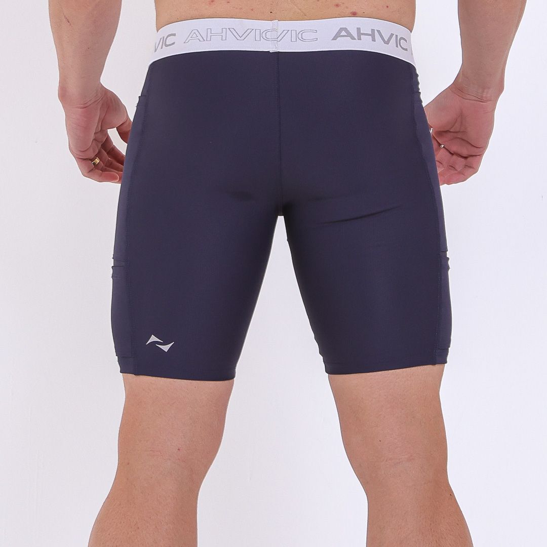 Bermuda Masculina QuadRun Pro Azul Marinho