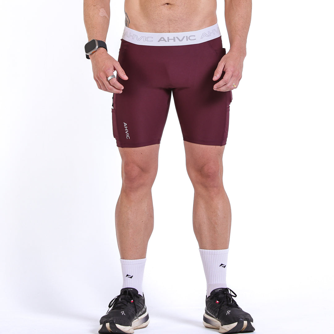 Bermuda Masculina QuadRun Drop Malbec