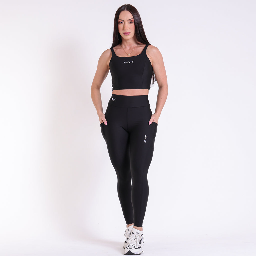 Regata Pace e Legging Betina Preto