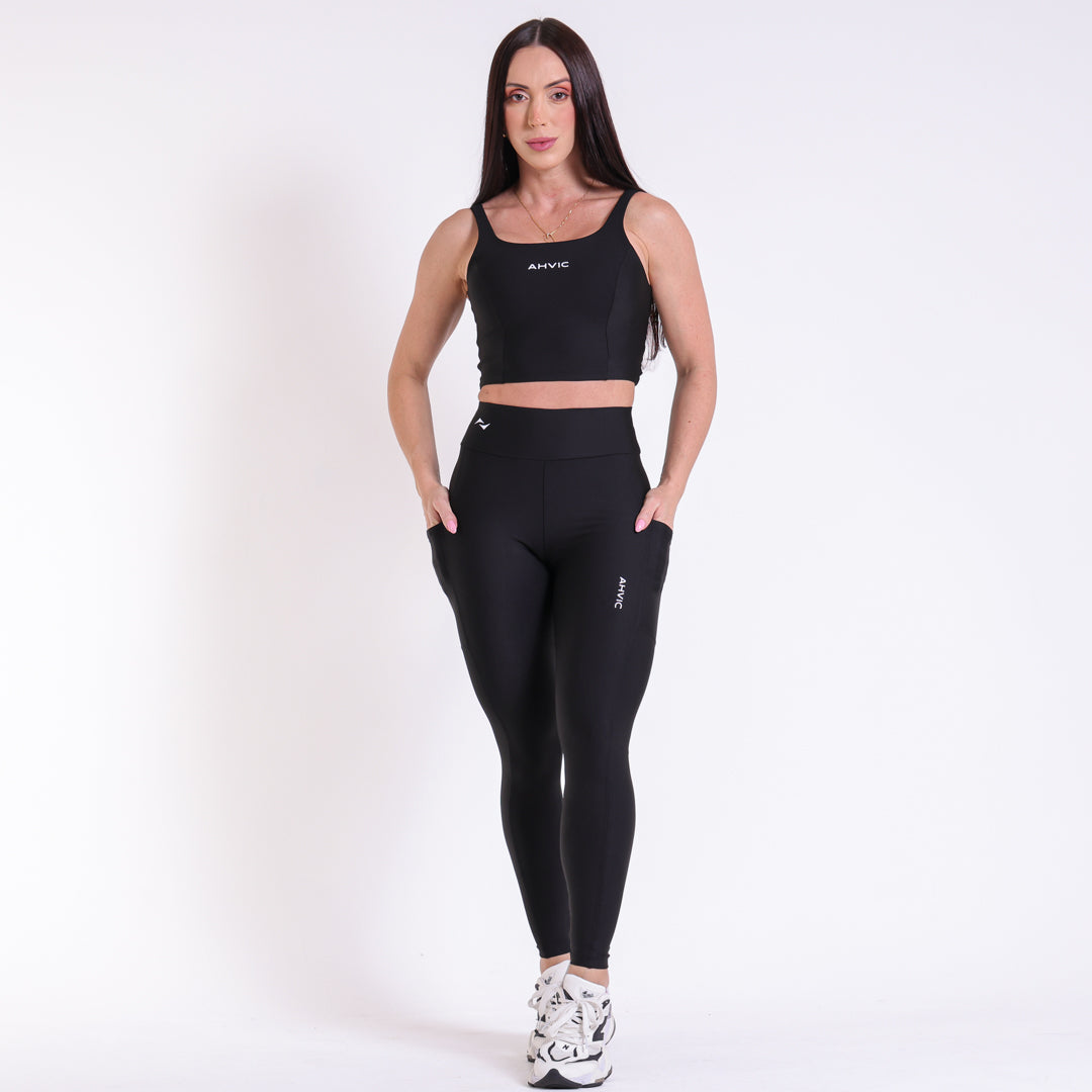 Regata Pace e Legging Betina Preto