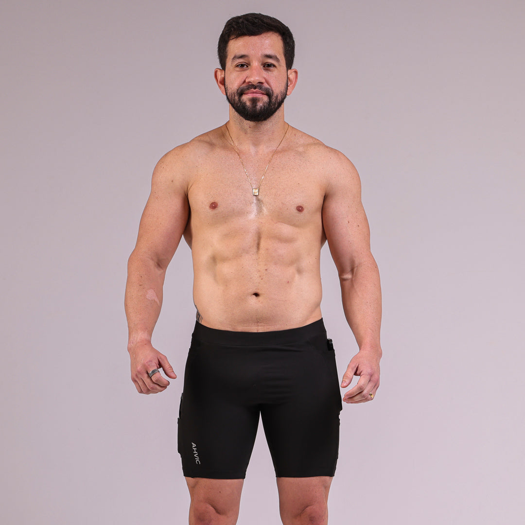 Bermuda Masculina RunDrop 4 Preto