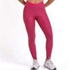 Legging Rise Drop Cherry Red