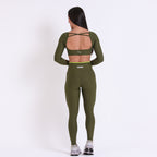 Legging Rise Drop Militar