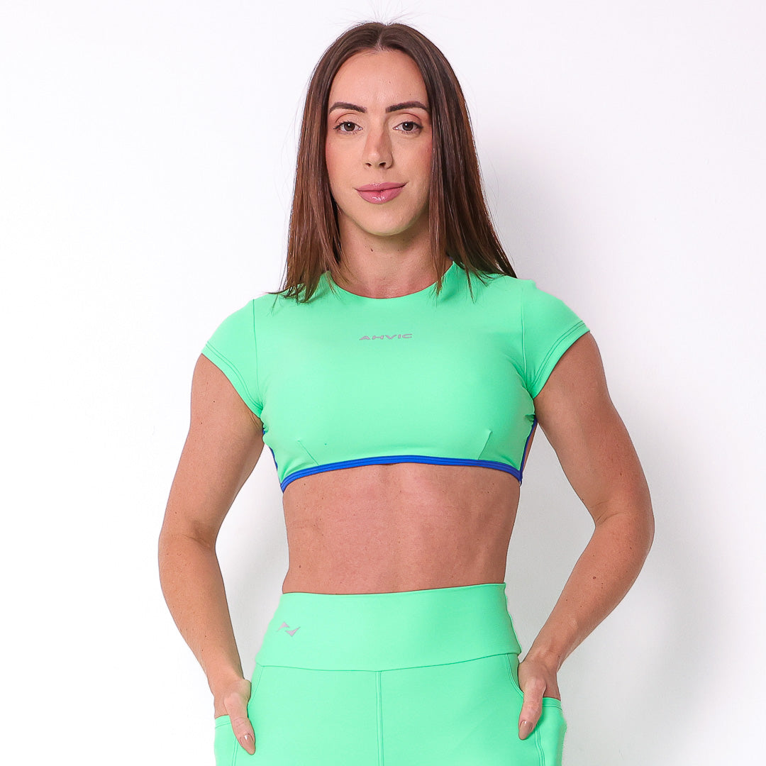 Top Betina Drop  Verde Menta