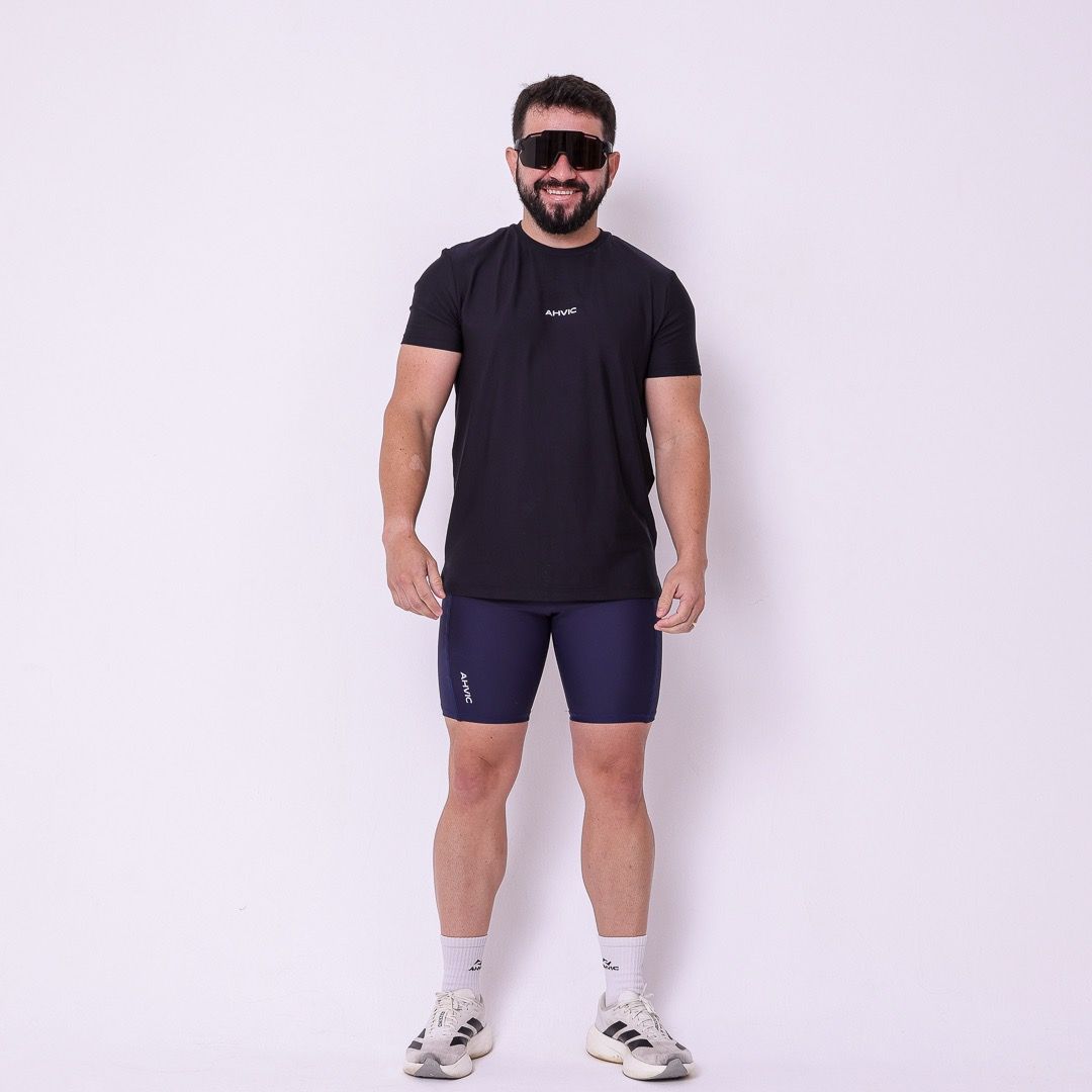 Camiseta Masculina Modal Preto