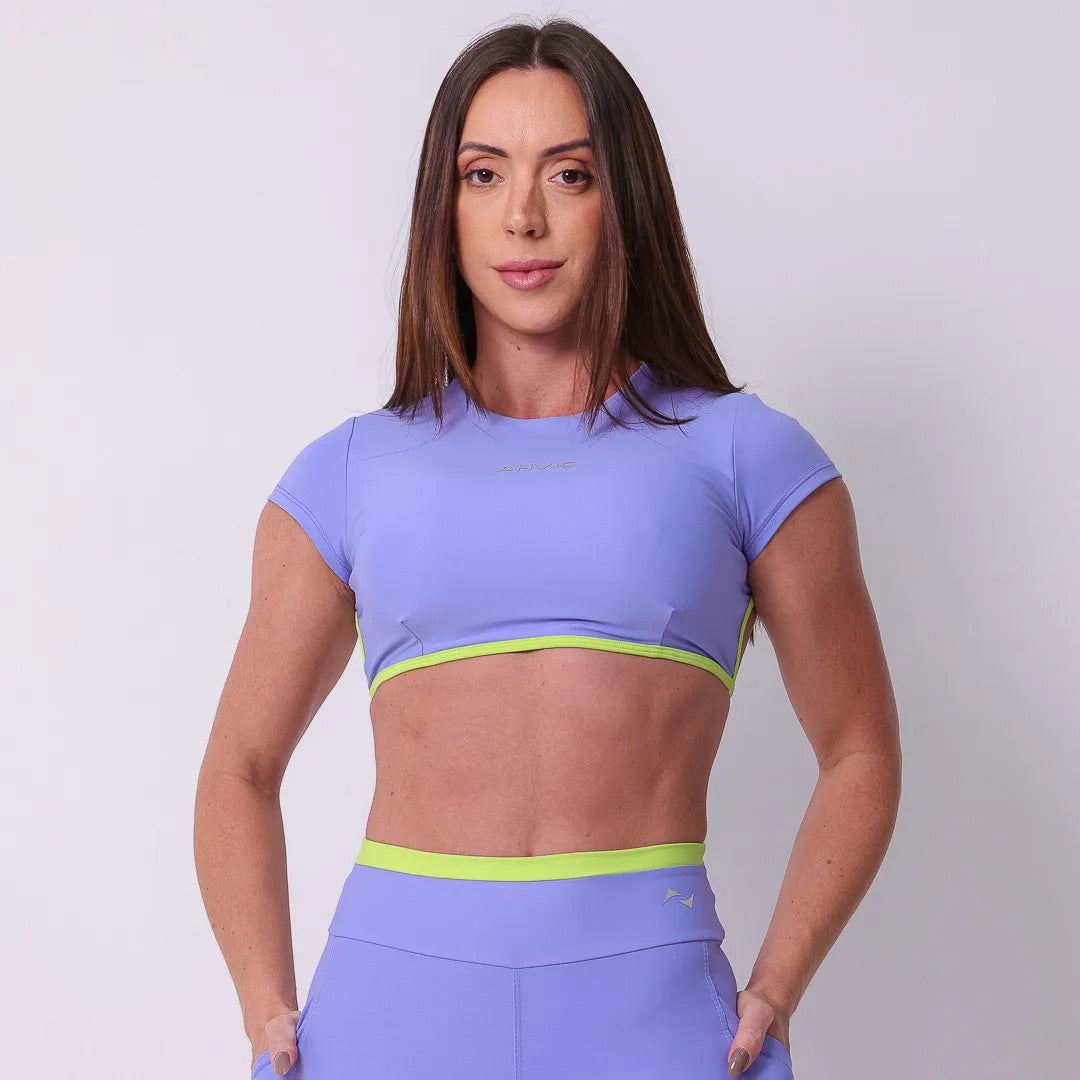 Top Betina Drop  Azul Flora