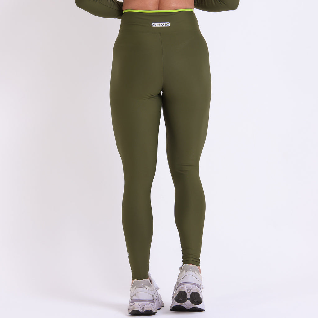 Legging Rise Drop Militar