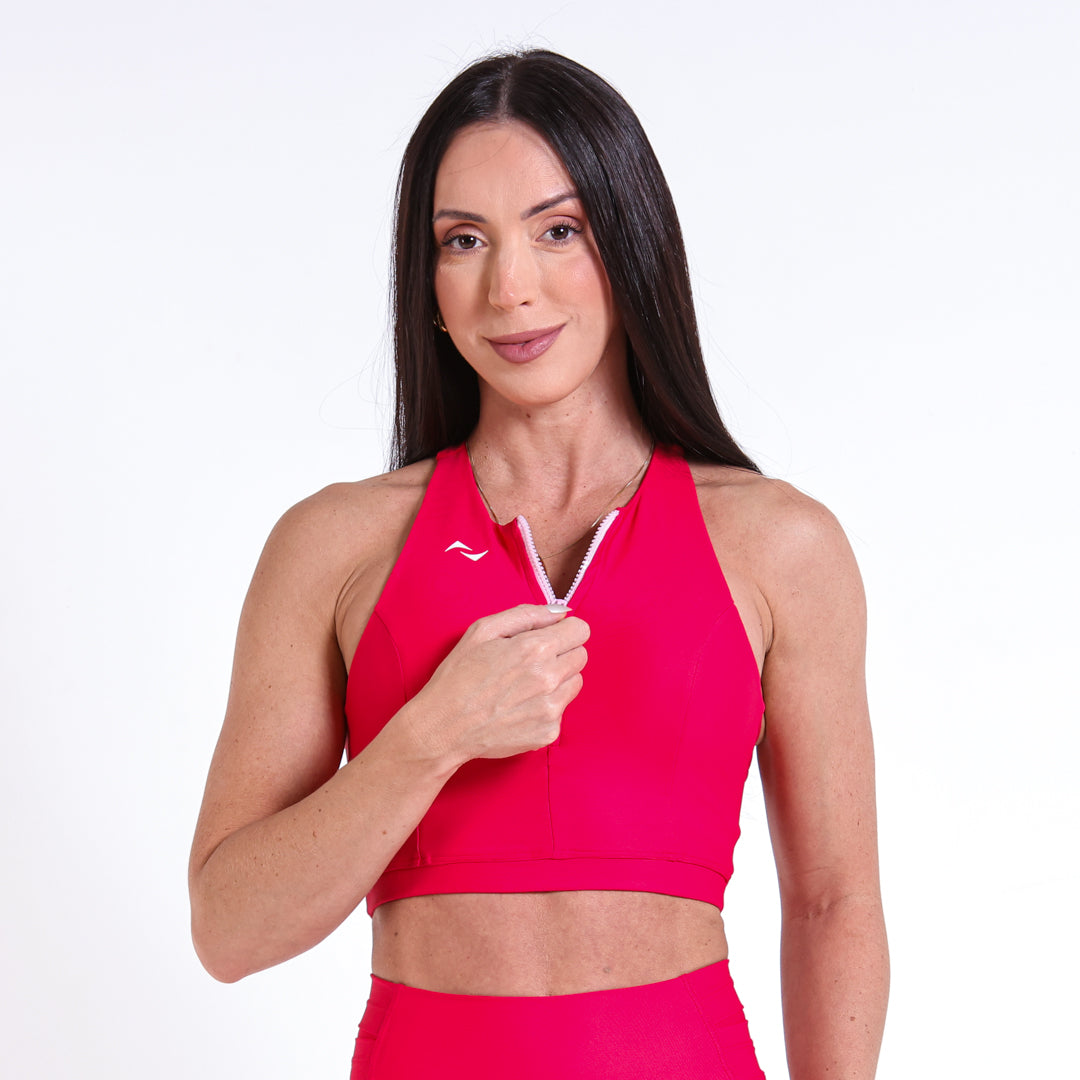 Top Susana Pocket Vermelho