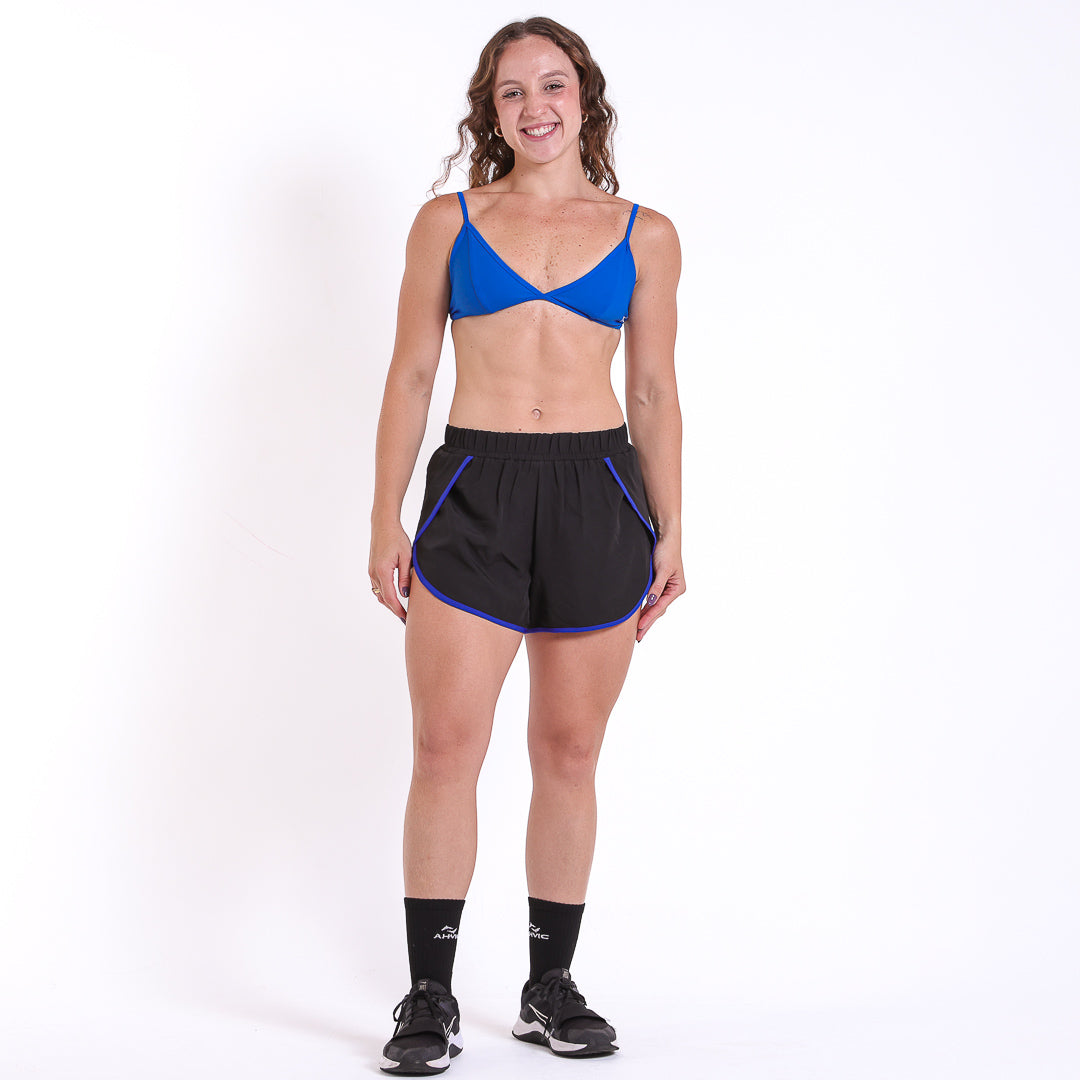 Short Summer Tactel Preto Bicolor