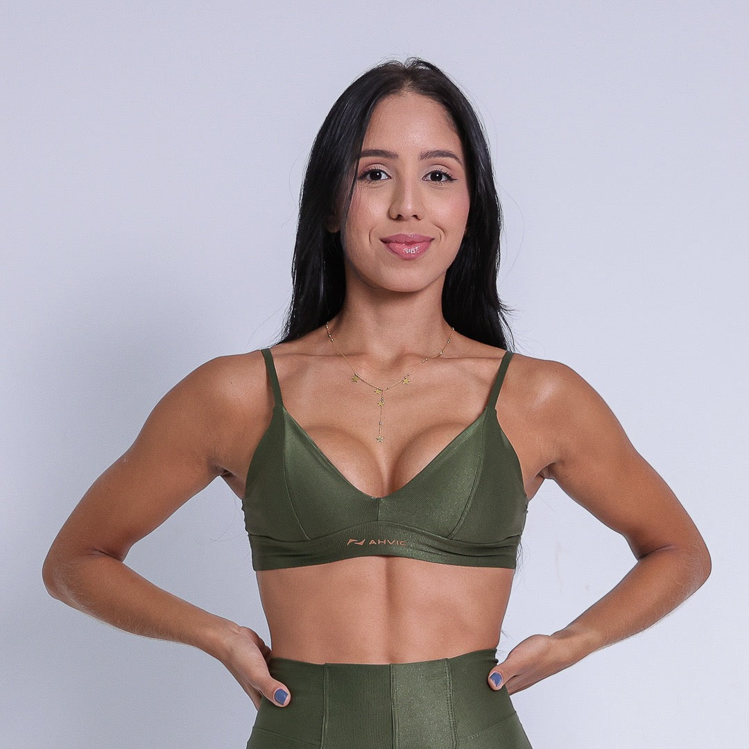 Top Andressa  Verde Militar