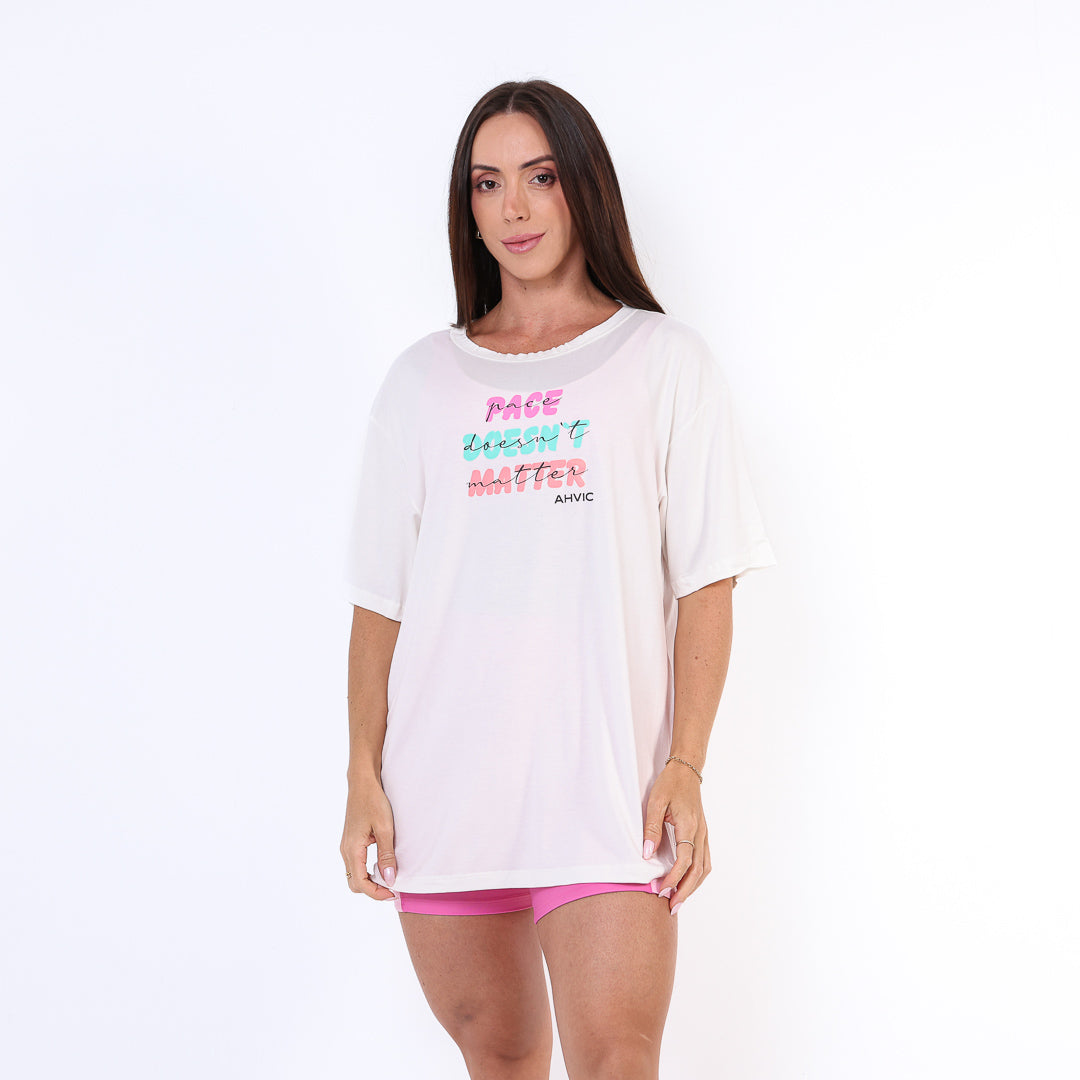 Camisão Branco Pace Doesn't Matter