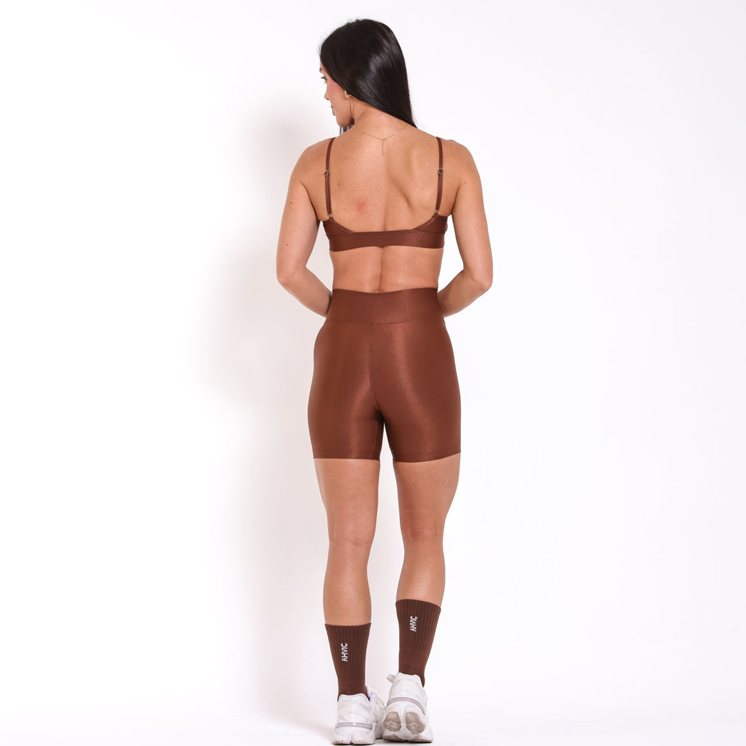 Top Andressa Aveludado Chocolate
