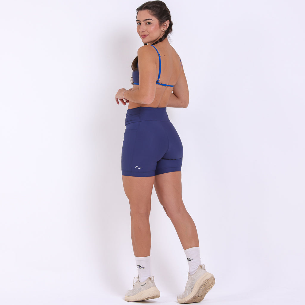 Short Pulse Drop Azul Marinho