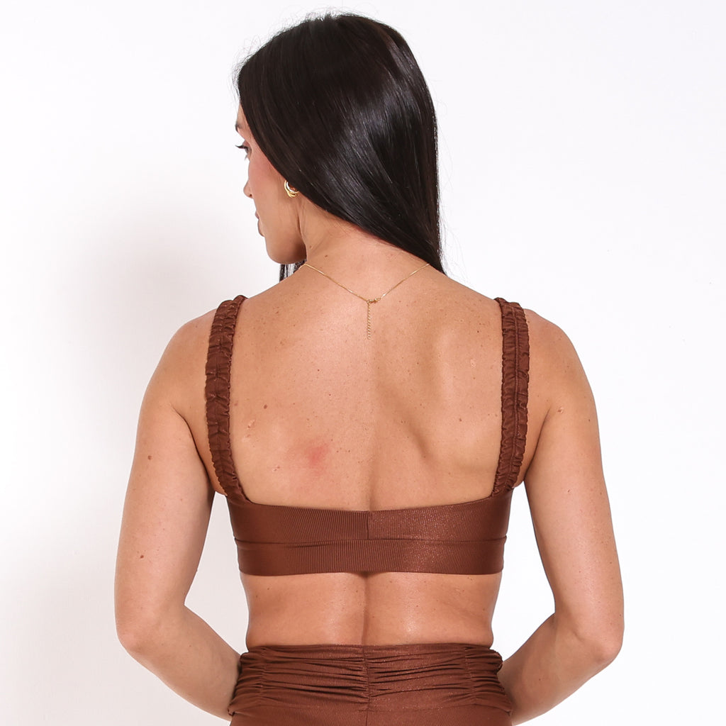 Top Lorena Aveludado Chocolate