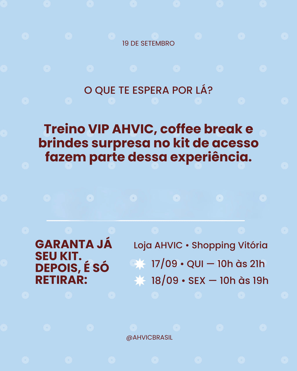 Ingresso Treinão VIP Ahvic - Kit de Acesso