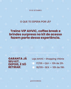 Ingresso Treinão VIP Ahvic - Kit de Acesso