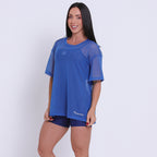 Blusão de Tule Azul