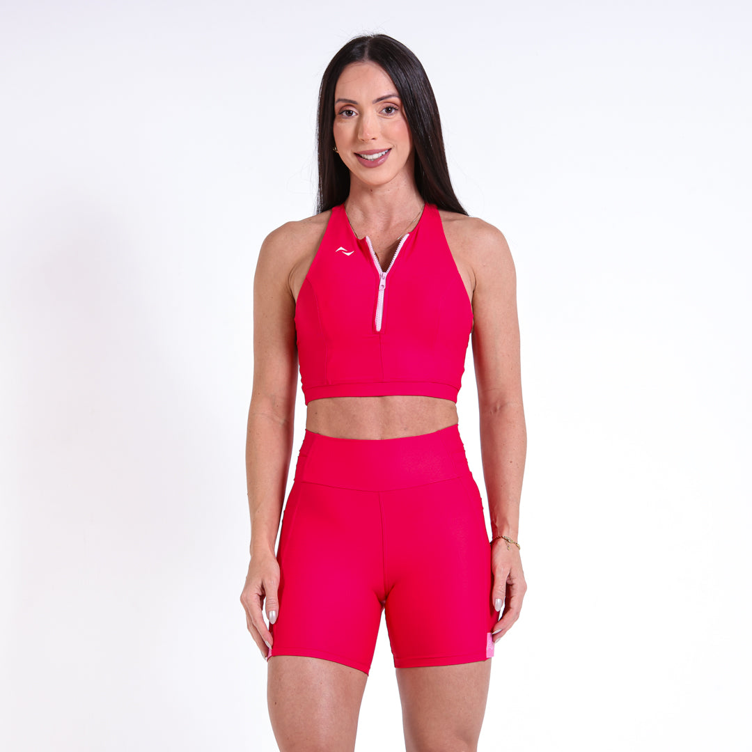 Top Susana Pocket Vermelho