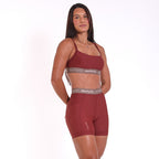 Short com Bolso Napa Madder Brown