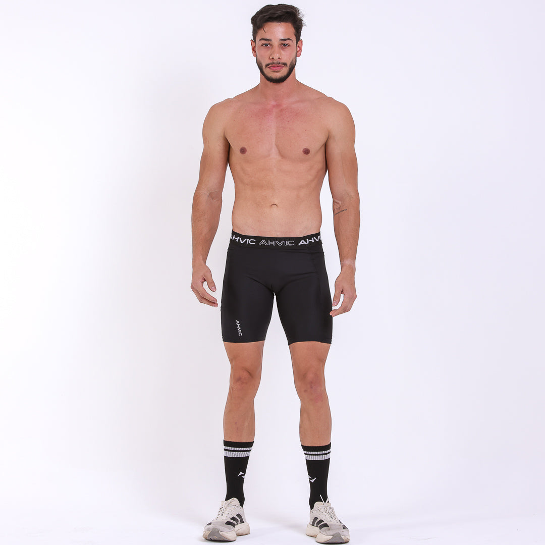 Bermuda Masculina QuadRun Pro Preto