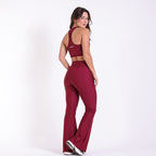 Legging Flare Alma Bordô