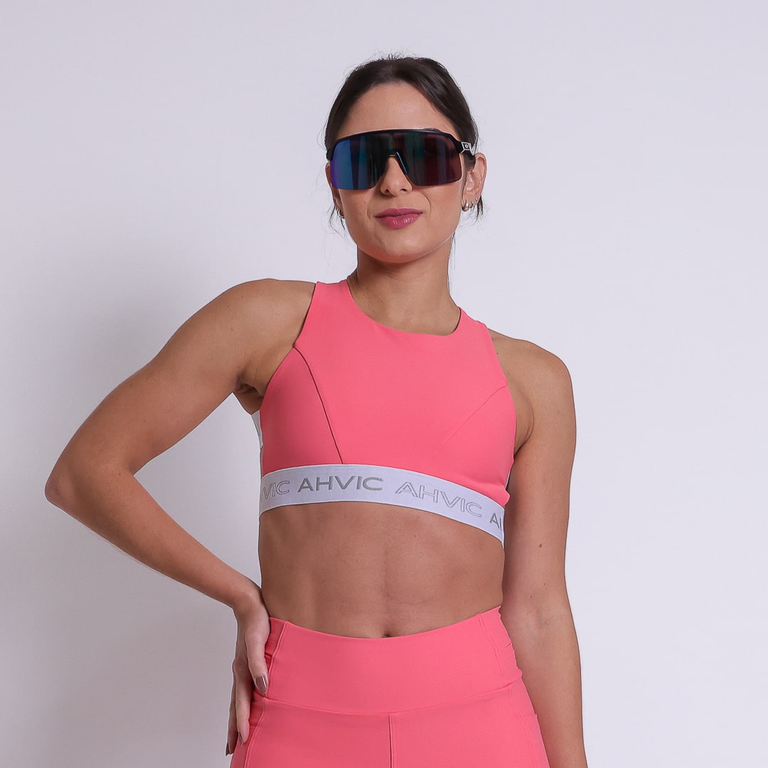 Top Mari Run Drop  Salmão