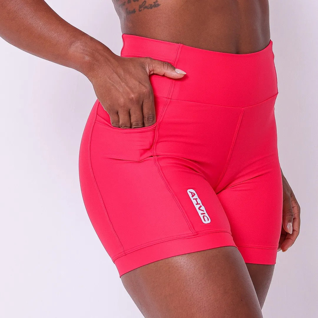 Short Arpoador Multi bolsos  Vermelho