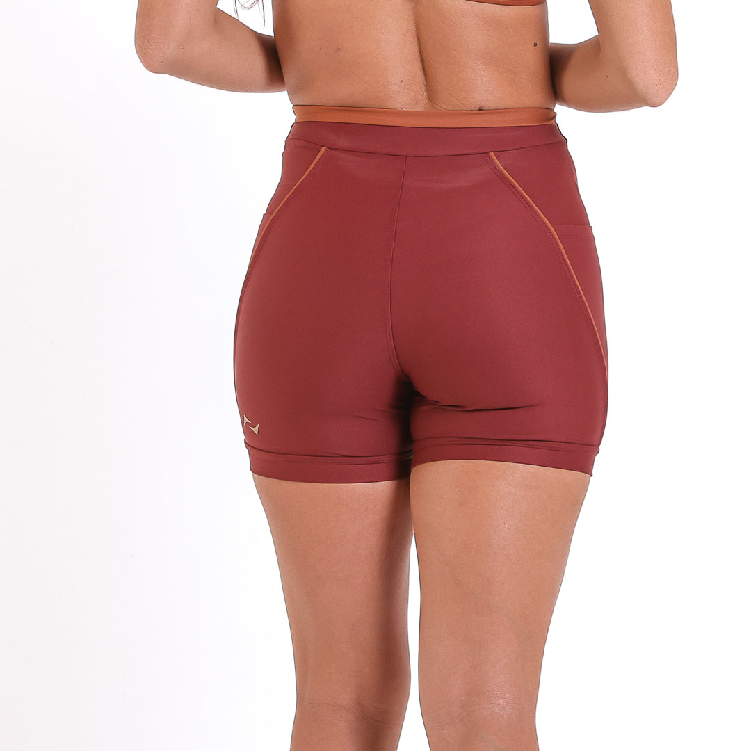 Short Flow Drop Madder Brown