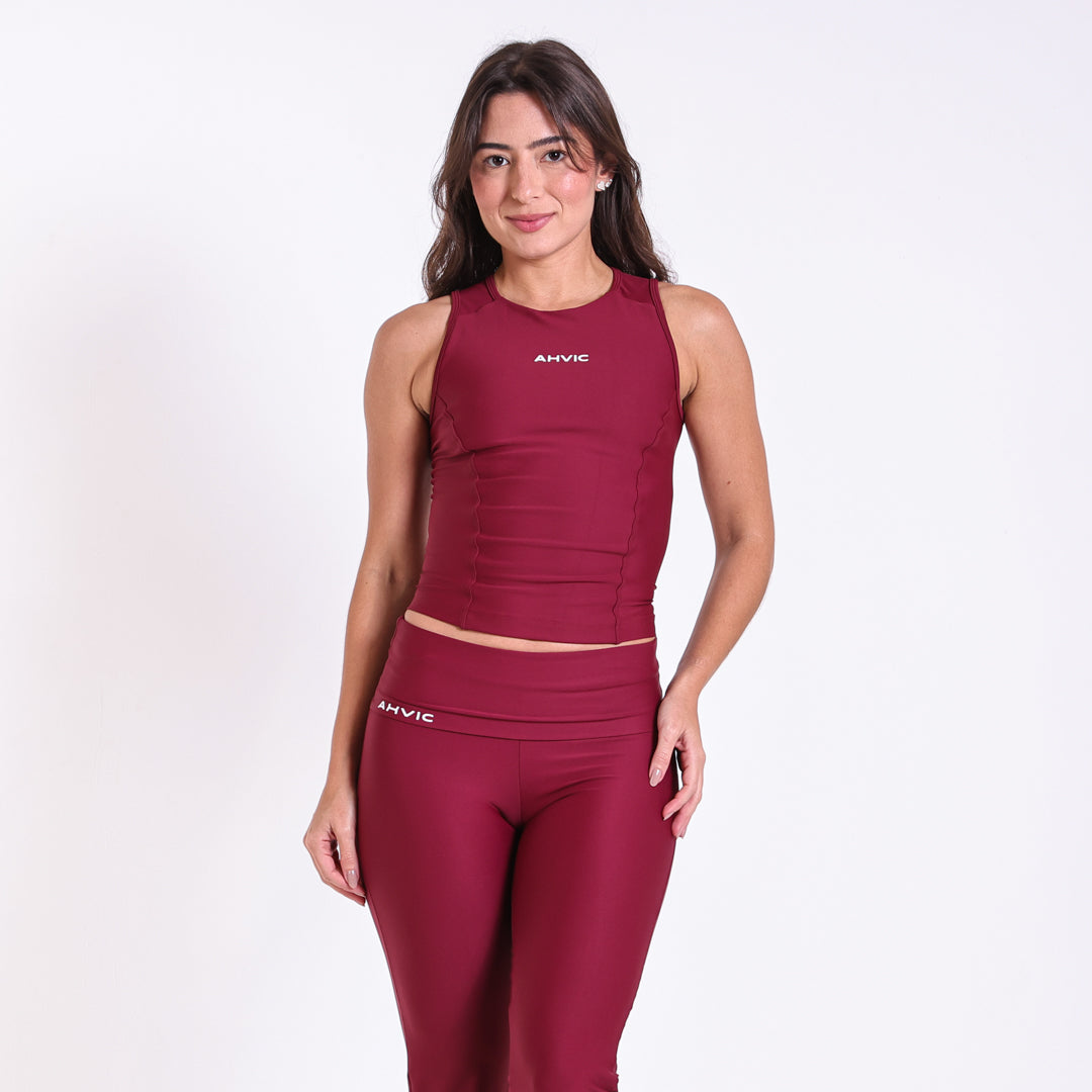 Regata Poly Run Pocket Bordô