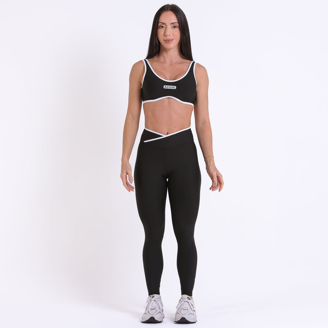 Legging Rise Drop Preto