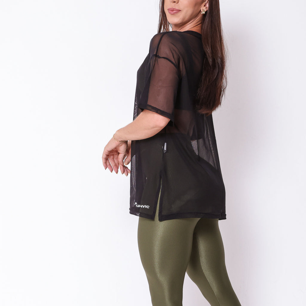 Blusão de Tule Preto