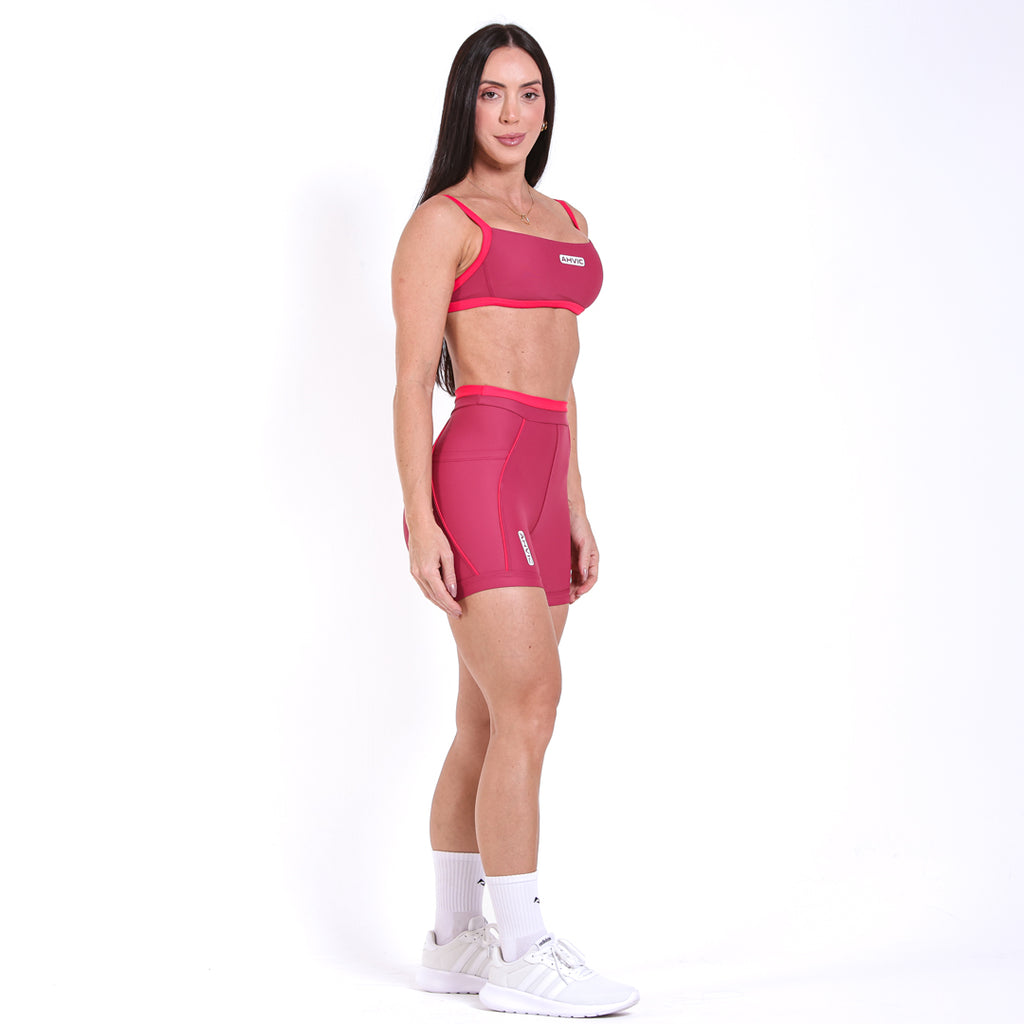 Top Venice Bicolor Cherry Red com Vermelho